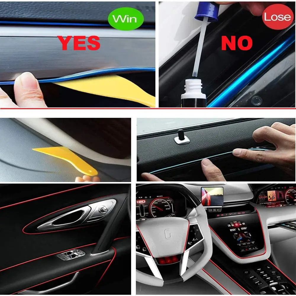 Tira LED Neón Flexible de 5M - Iluminación Ambiental Personalizada para tu Vehículo