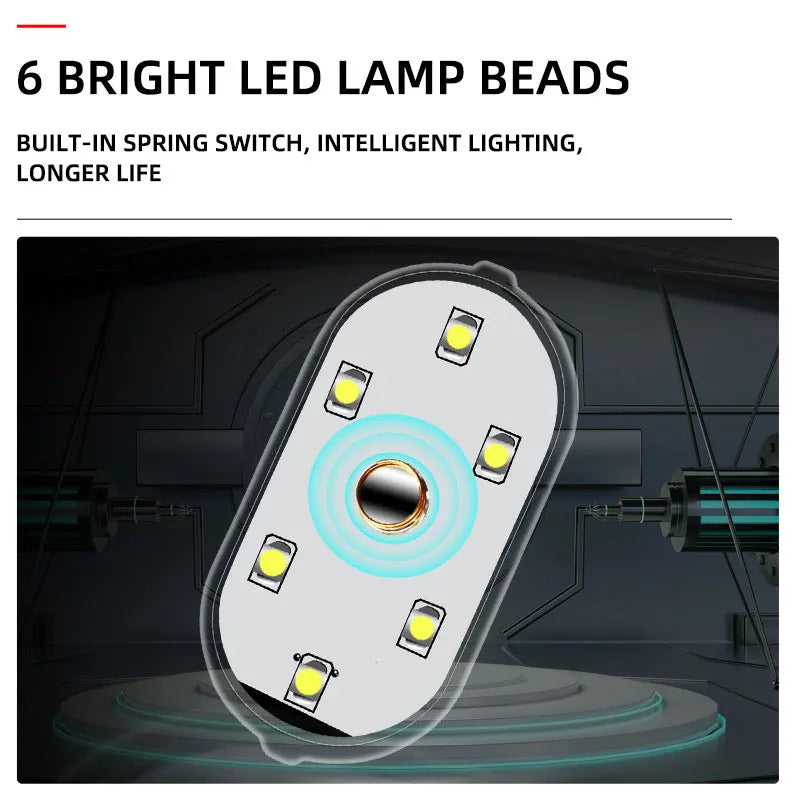 Mini Luces LED Tactiles para Autos (Pack de 4)
